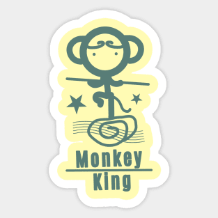 Monkey King - Teal Sticker